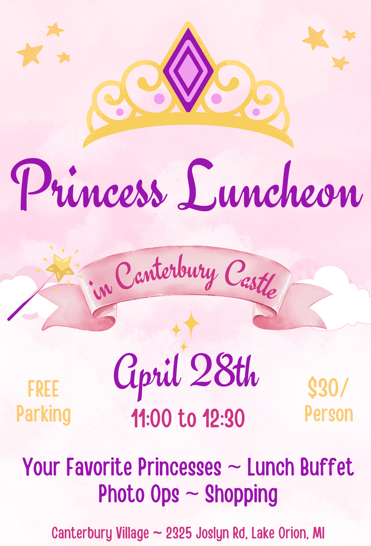Princess Luncheon Canterbury Village Lake Orion